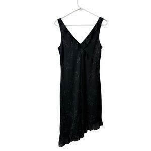 Vintage City Triangles Whimsigoth Whimsical Glitter Asymmetric Goth Tank Dress